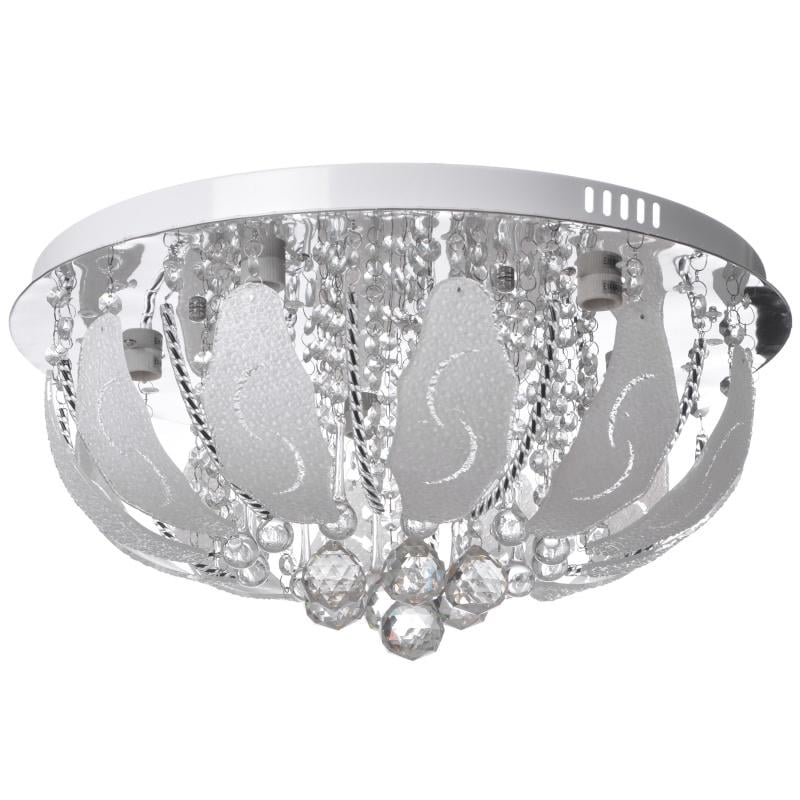 Люстра потолочная торт с подсветкой большая умная Brille BCL-653S/5 E14/LED RGB