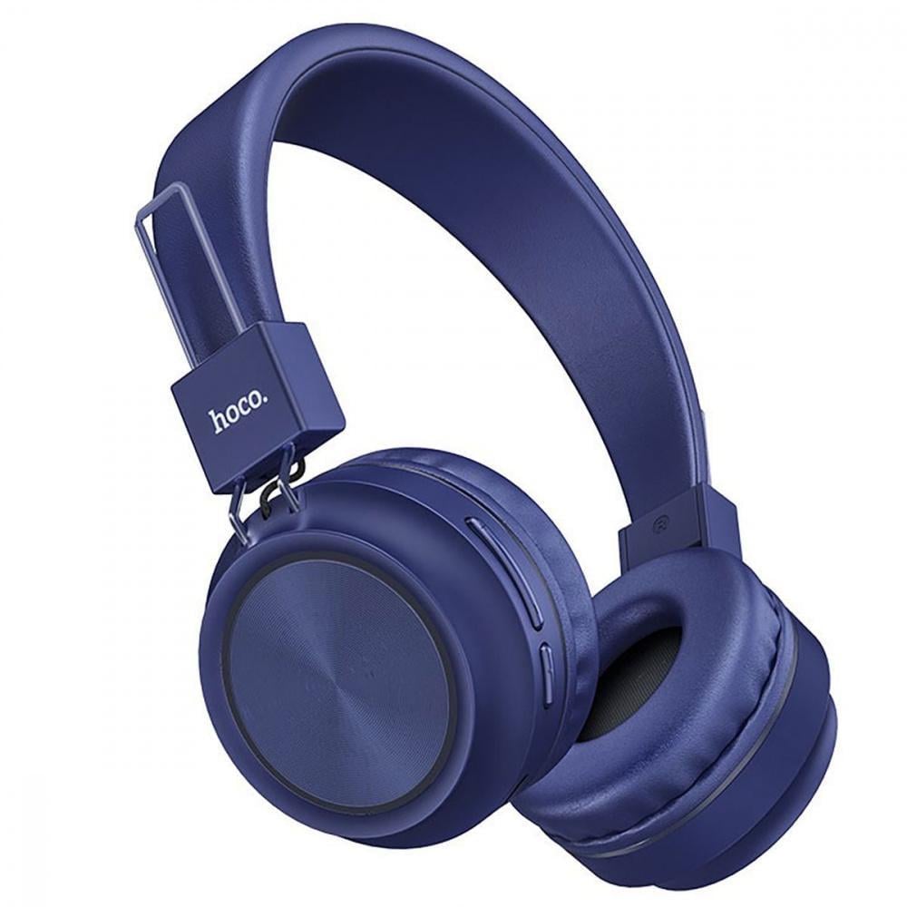 Наушники беспроводные Hoco W25 Promise Bluetooth Голубой (27621 blue)
