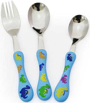 Набор детских столовых приборов Fissman Динозавр 3 пр. (FN-CY-3012)