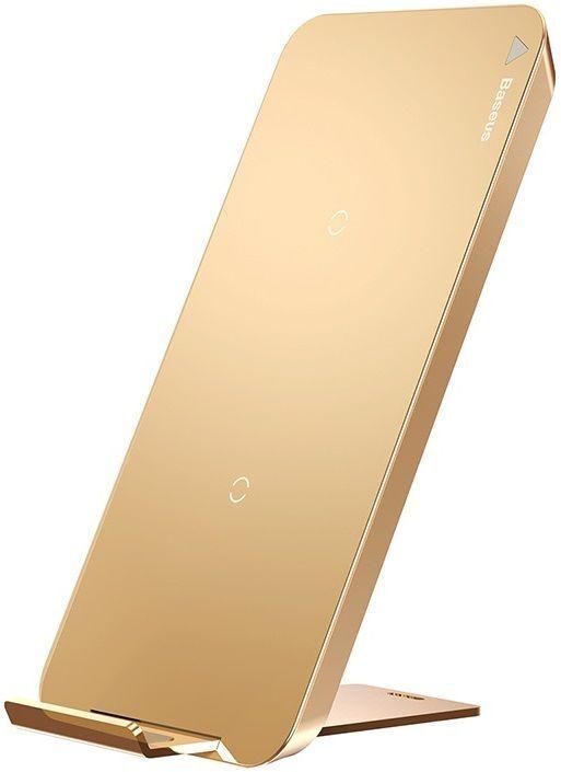 Бездротова зарядка Baseus Multifunctional Wireless Charging Pad with Desktop Holder Type C Cable, Gold