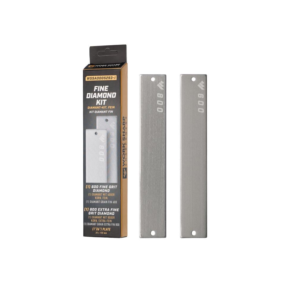 Набор сменных пластин для точилки Work Sharp Fine Diamond WSBCHPAJ-PRO 2 шт. 600/800 грит Grey (WSSA0005293-I)