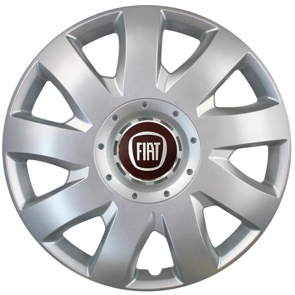 Колпаки SJS с логотипом Fiat 426 R16 4 шт. Серебряный (31006222)