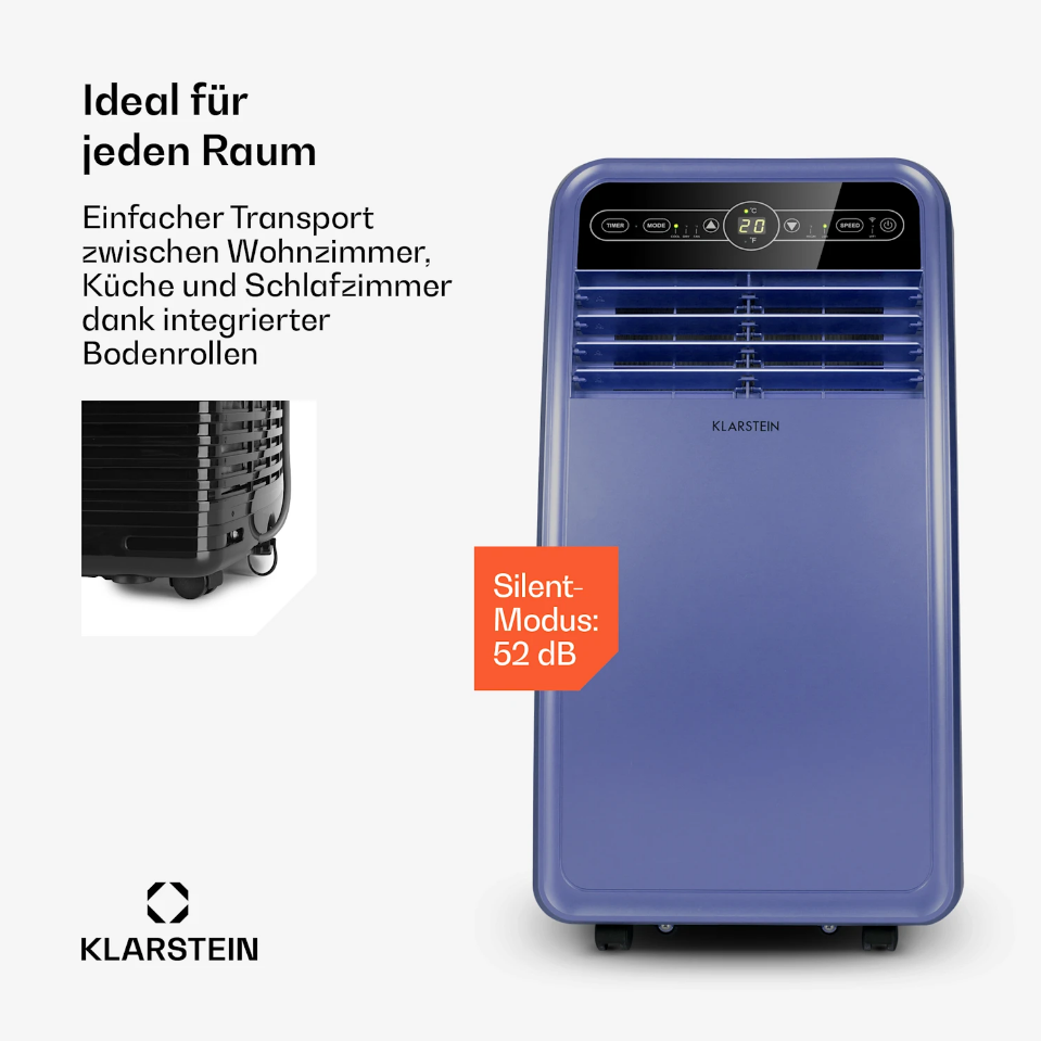 Кондиционер умный мобильный KLARSTEIN Metrobreeze New York 7000 БТЕ 290 м³/час (10035799) - фото 2 Кондиционер умный мобильный KLARSTEIN Metrobreeze New York 7000 БТЕ 290 м³/час (10035799) - фото 2