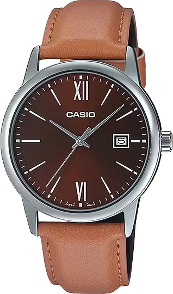 Наручний годинник чоловічий Casio Timeless Collection MTP-V002L-5B3 Коричневий (3150803020) Наручний годинник чоловічий Casio Timeless Collection MTP-V002L-5B3 Коричневий (3150803020)