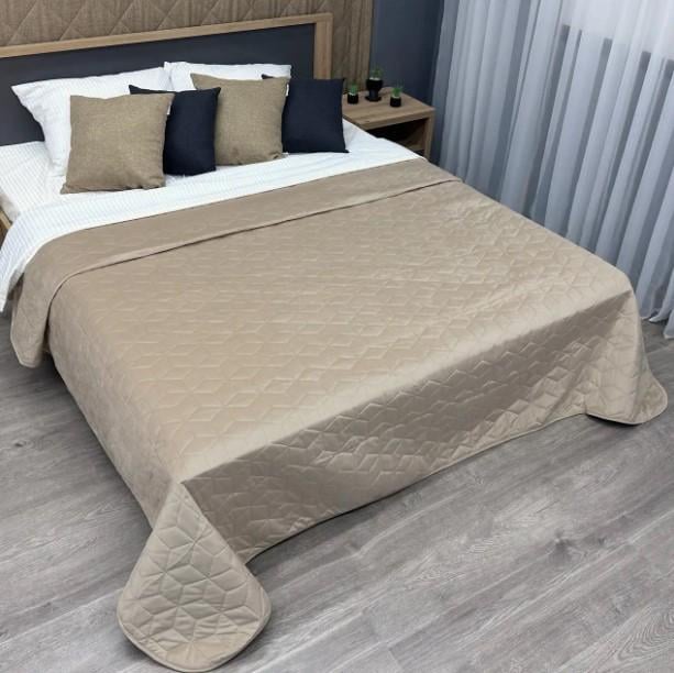 Покрывало Decorator Ultra Sonic Velour куб 220х240 см Бежевый (85-159)