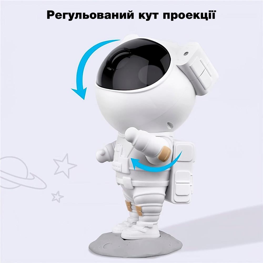 Ночник-проектор звездного неба с галактикой Астронавт EVIO Wi-Fi с блоком питания - фото 6 Ночник-проектор звездного неба с галактикой Астронавт EVIO Wi-Fi с блоком питания - фото 6