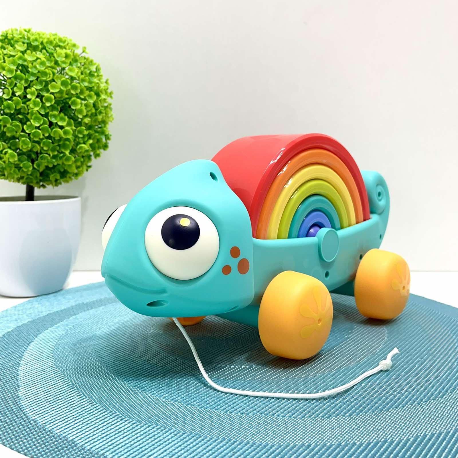 Каталка детская Hola Хамелеон-пирамидка (HA795700) Каталка детская Hola Хамелеон-пирамидка (HA795700)