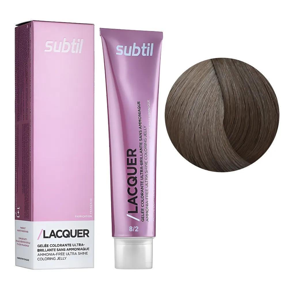 Краска гелевая безаммиачная для волос Subtil Lacquer 8.2 Светлый блондин перламутровый 60 мл