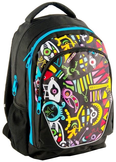Рюкзак с абстракцией Paso BDD-367 21 л Черный