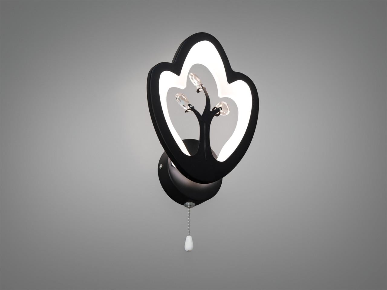 Бра LED Diasha 8148/1BK 17 Вт с цепочкой Черный (3065803390) Бра LED Diasha 8148/1BK 17 Вт с цепочкой Черный (3065803390)