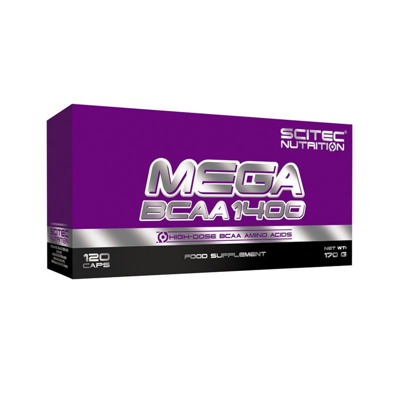 Амінокислоти Scitec Nutrition Mega BCAA 1400 120 капс. (06628-01)