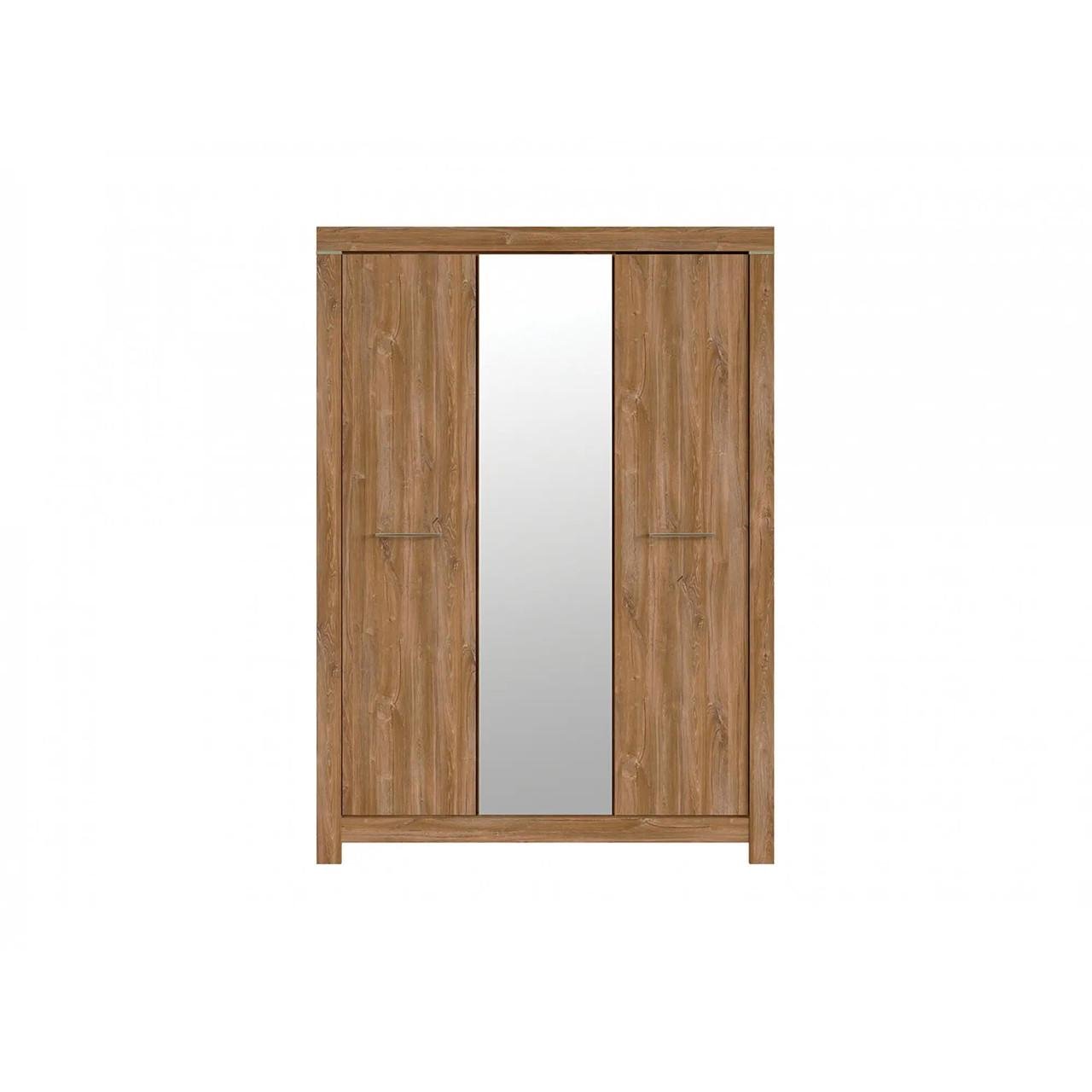 Шафа з дзеркалом ВМК Герман SZF2D1L/22/17 Дуб стерлінг (GRB-1688)