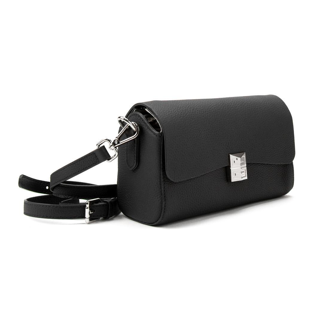 Женская сумка через плечо Royal Bag B24-W-6002A из натуральной кожи Черный (6972)
