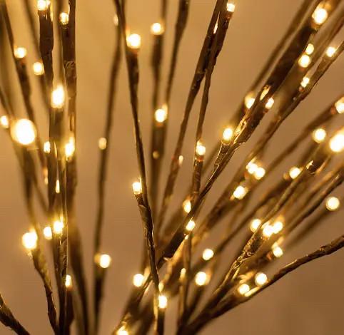 Светильник декоративный UKC Ветки ивы 20 светодиодов 1 шт. Теплый белый (2566208650) - фото 2