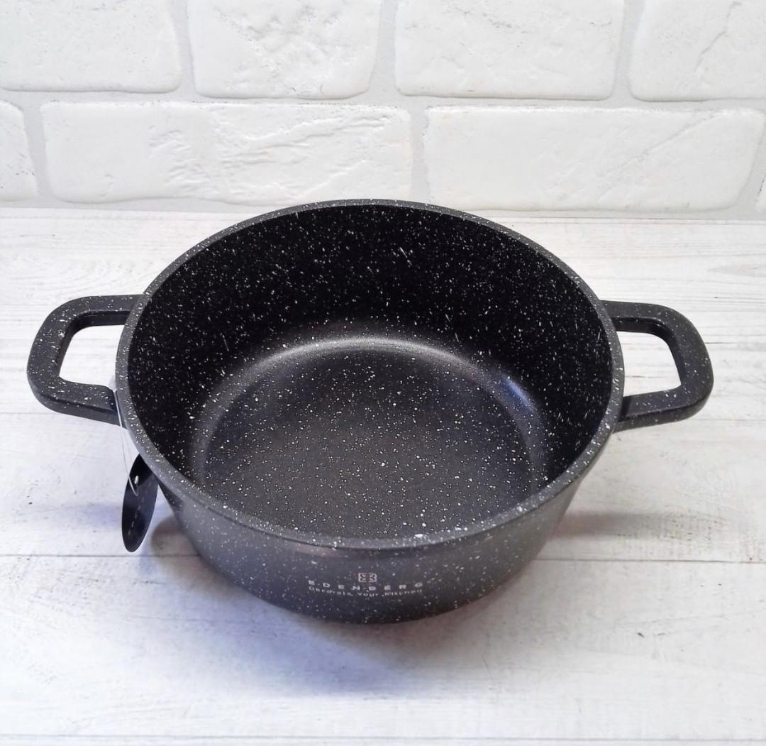 Каструля з кришкою Edenberg EB-8117 та мармуровим покриттям 3,3 л 22 см - фото 5