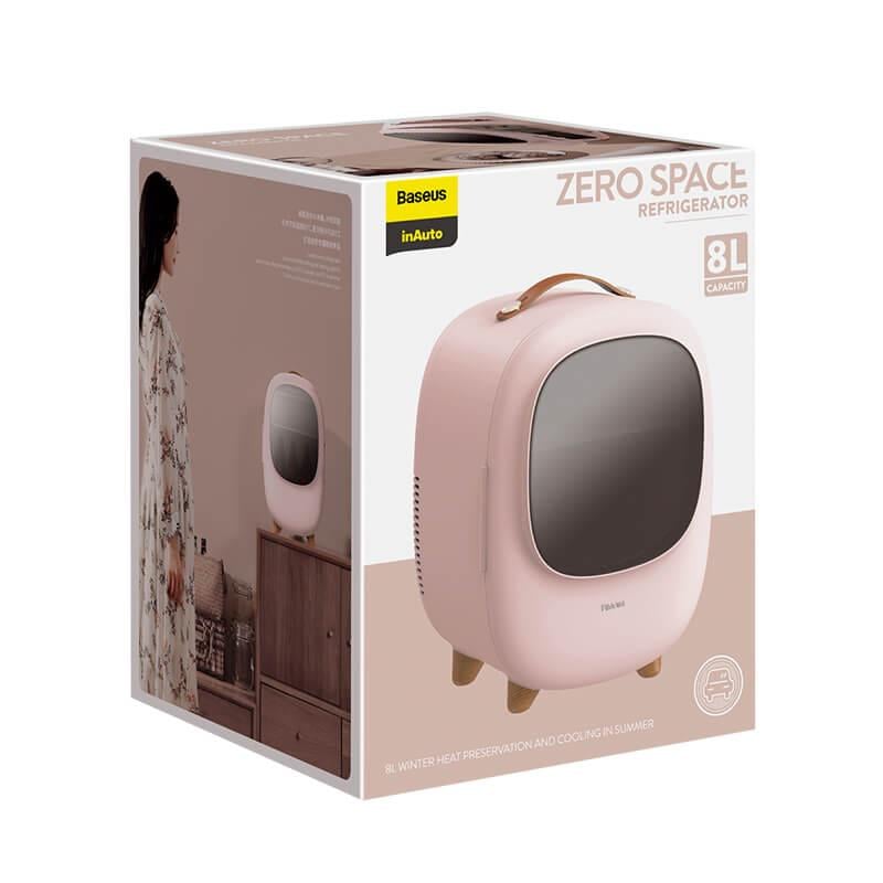 Мини-холодильник BASEUS Zero Space Refrigerator |8L, 220V, DC Auto/AC Home Cord| (CRBX01-A04) pink - фото 2 Мини-холодильник BASEUS Zero Space Refrigerator |8L, 220V, DC Auto/AC Home Cord| (CRBX01-A04) pink - фото 2