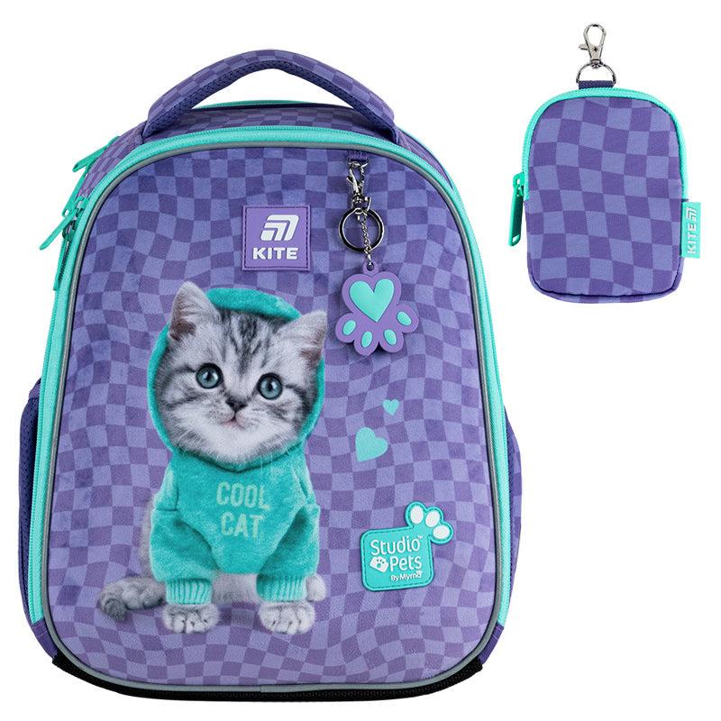 Рюкзак школьный каркасный KITE Education Studio Pets (SP25-555S-2)
