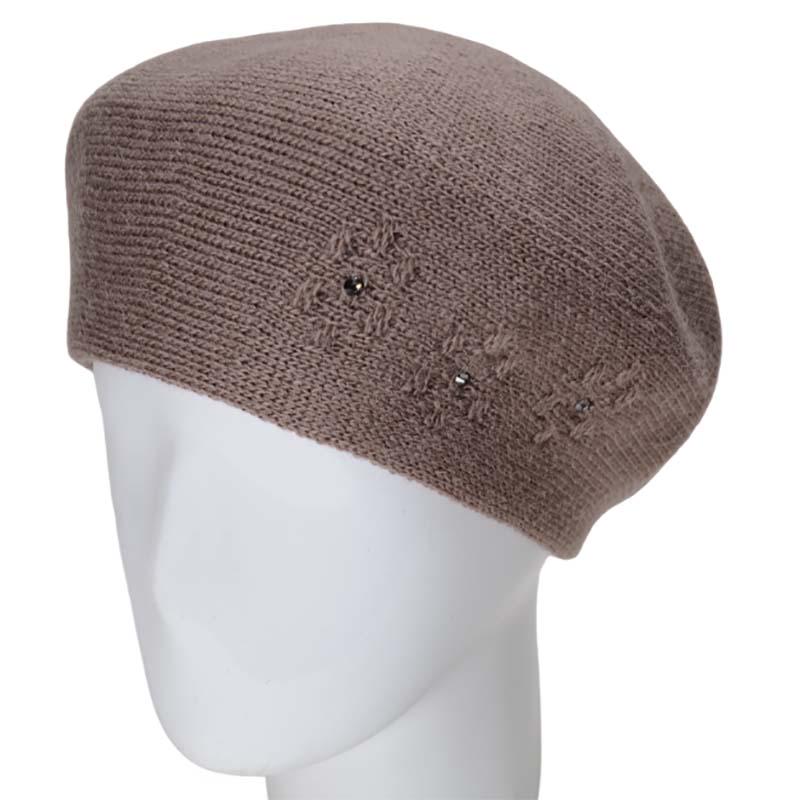 Берет женский Lirus Магна двойной полушерстяной Темно-пудровый (119070)