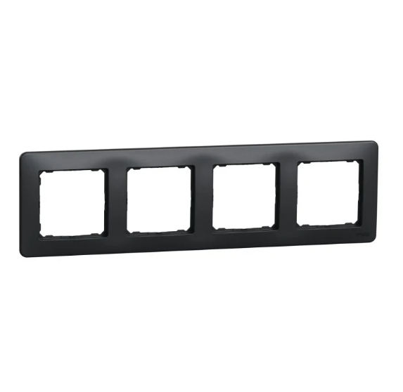 Рамка четверная горизонтальная Schneider Sedna Design Черный (28488802) Рамка четверная горизонтальная Schneider Sedna Design Черный (28488802)