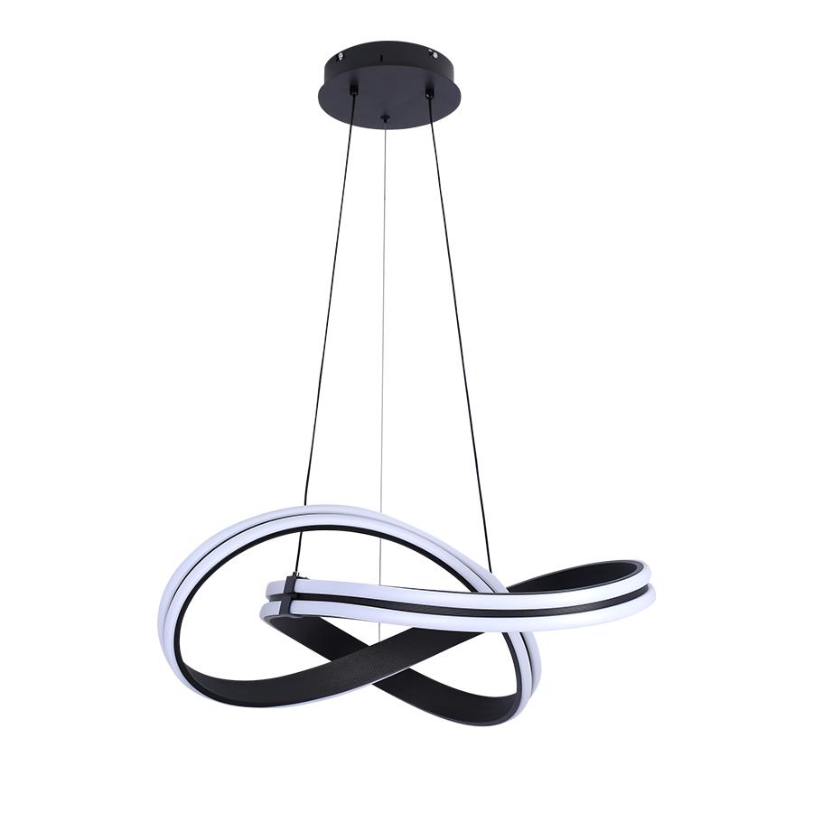 Люстра подвесная светодиодная Levistella 78778094 BK декоративная кольцо Черный Люстра подвесная светодиодная Levistella 78778094 BK декоративная кольцо Черный