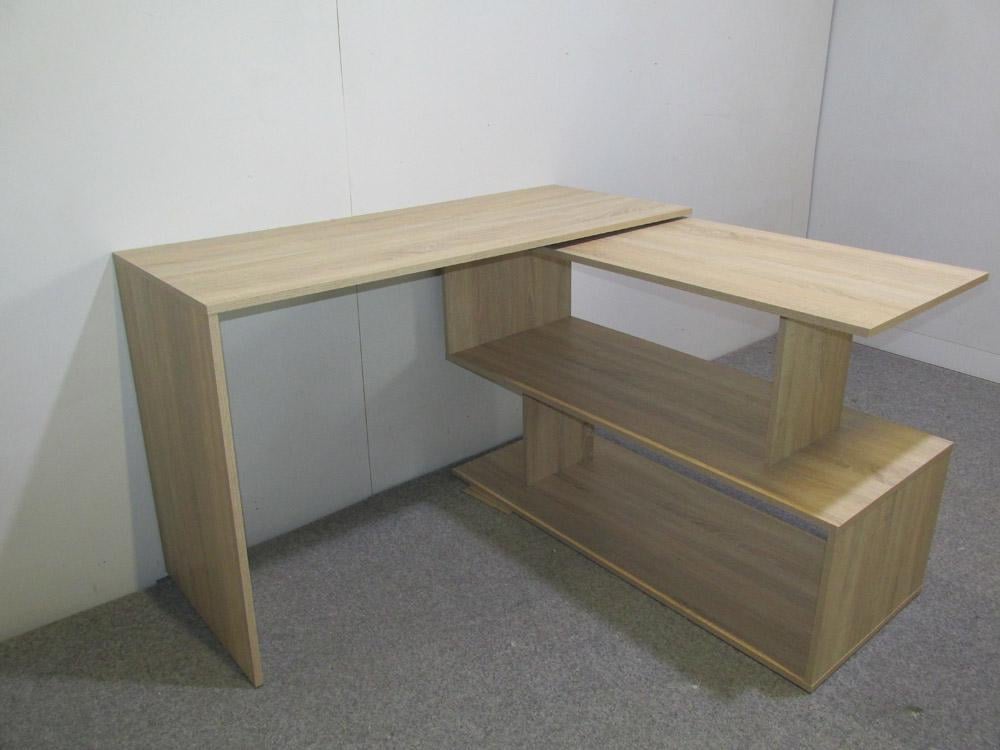 Стол компьютерный Джеко 1200 поворотный с полками 120х50х76,6 см Нимфея альба (24279286) - фото 3