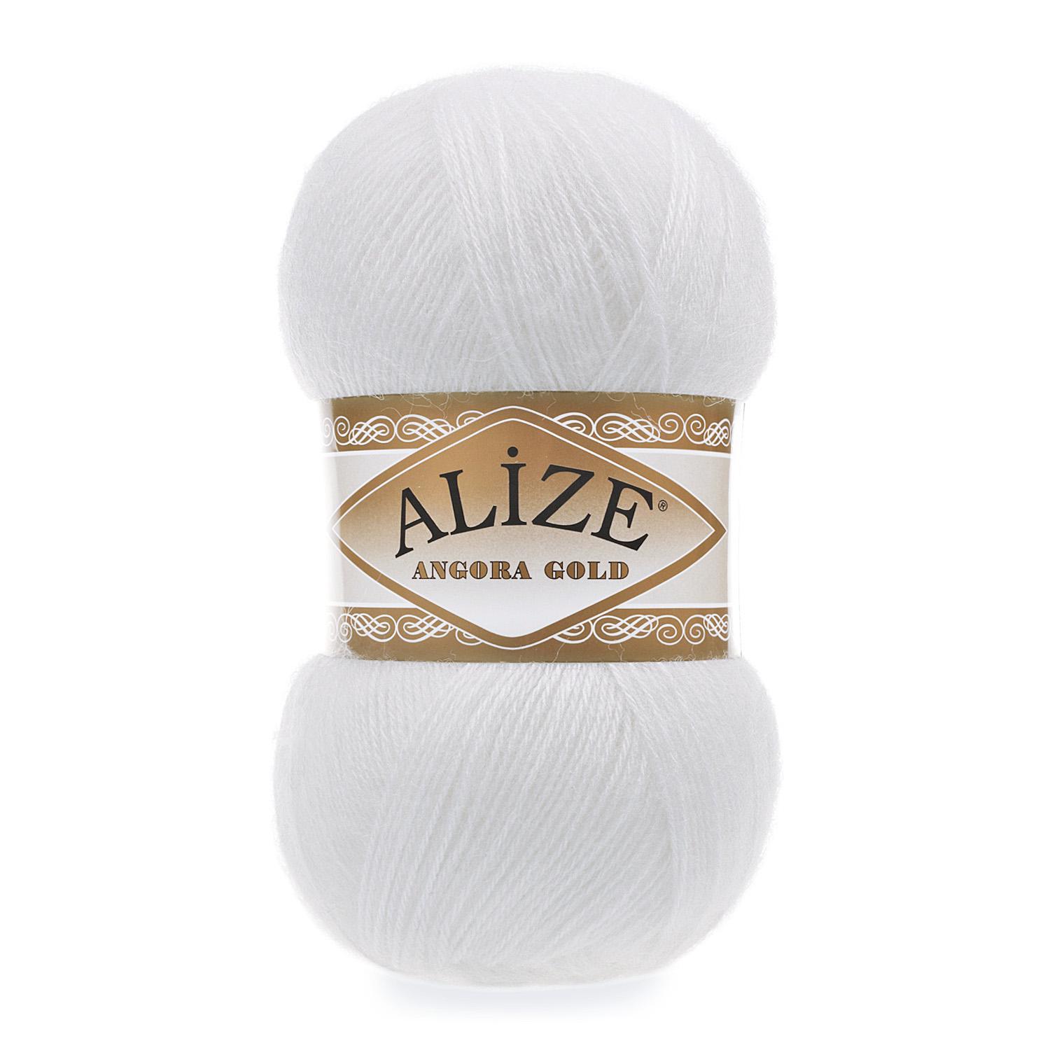 Пряжа Alize Angora Gold 55 Белый (6275)