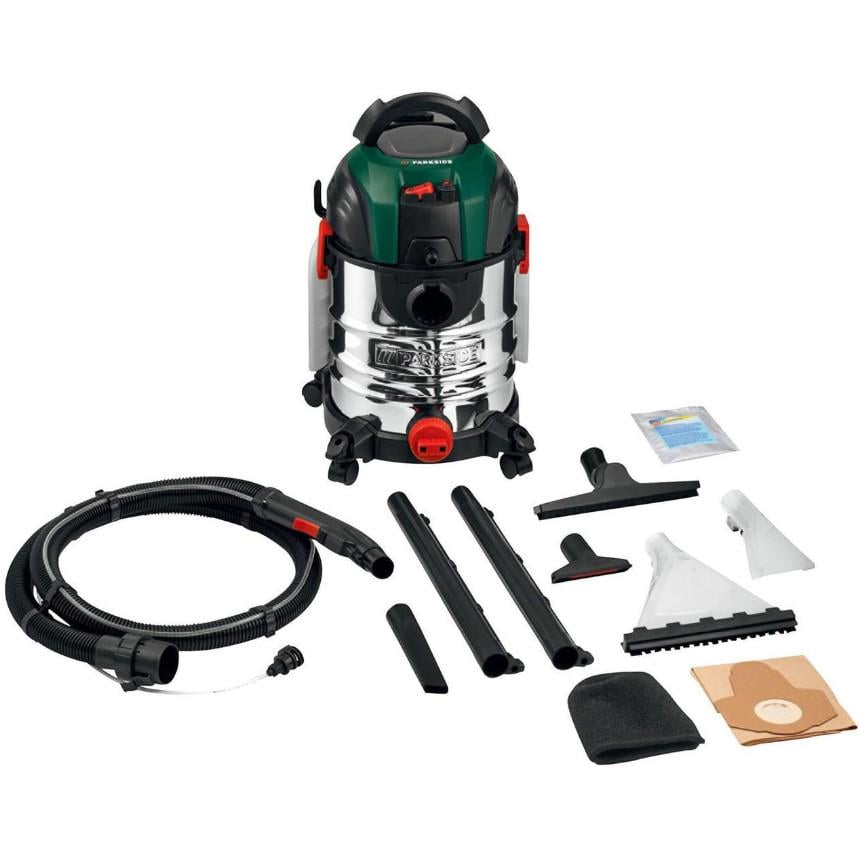 Пилосос промисловий миючий PARKSIDE PWS 20 C2 для сухого та вологого прибирання 20 л (23757517) - фото 5