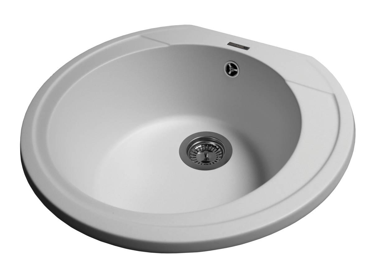 Кухонная мойка Miraggio TULUZA круглая Белый (83981)