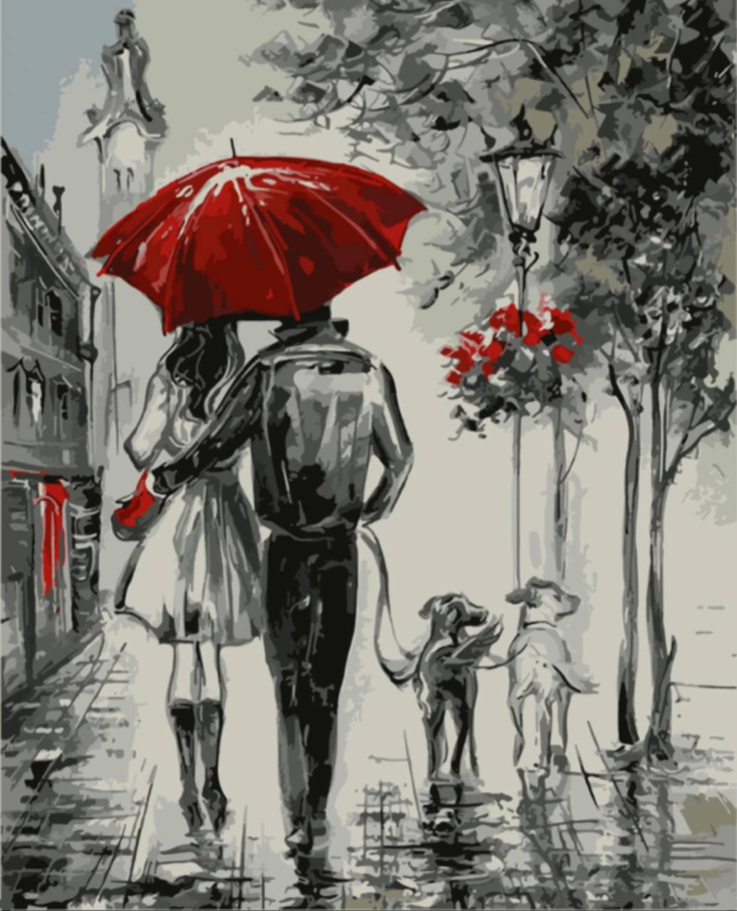 Картина по номерам Santi Прогулка влюбленных 40x50 см (Top-954468)