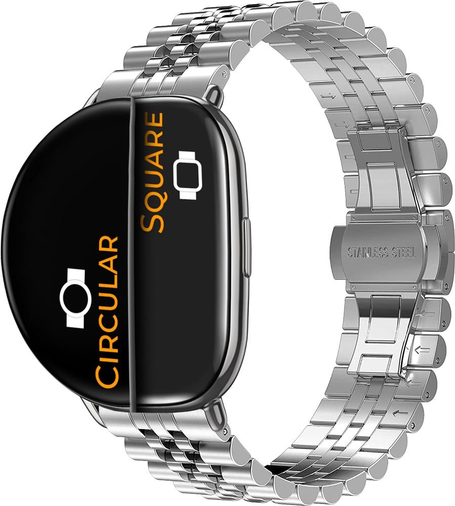 Браслет металлический Stech для ZEPP E Square/Circular Silver (26982-59)