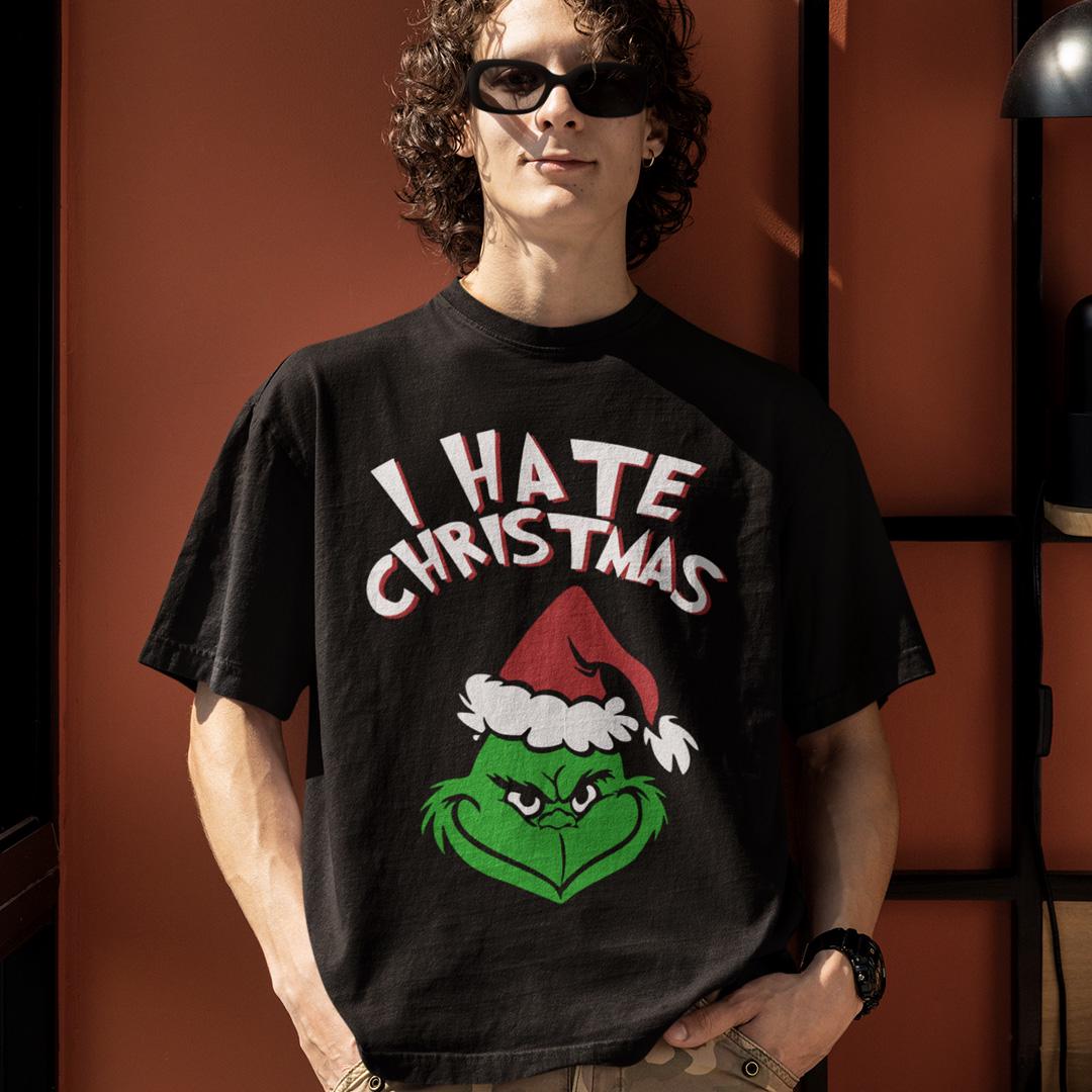 Футболка унисекс The Grinch I Hate Christmas M Черный (0000013380)