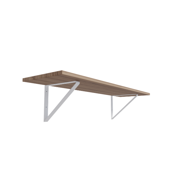 Полка ПММВ-13 300х1000 мм с кронштейнами Белый Монтеверде (2904479392/К2305)