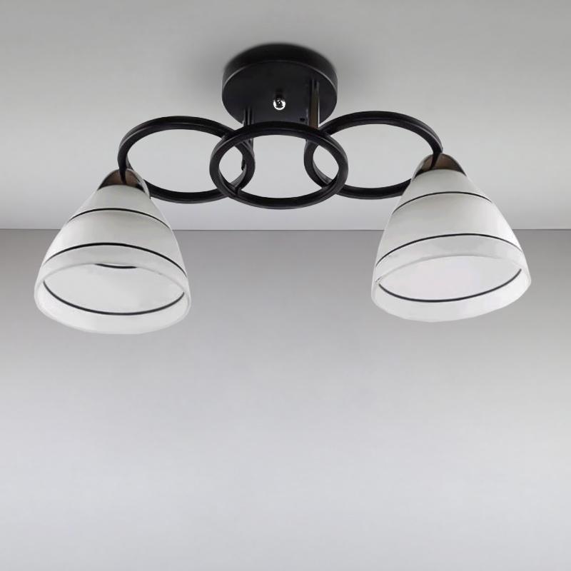 Люстра потолочная Light House SC-15700/2 BK+CR на две лампы Черный