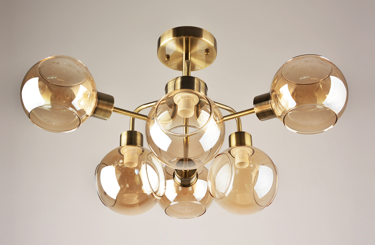 Люстра декоративная Sirius Л 7455/6 на 6 плафонов