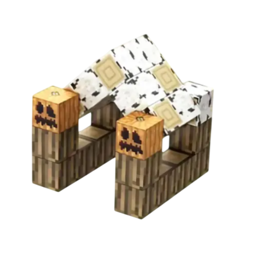 Конструктор майнкрафт Magnetic Block 35 деталі магнітні кубики (10387)