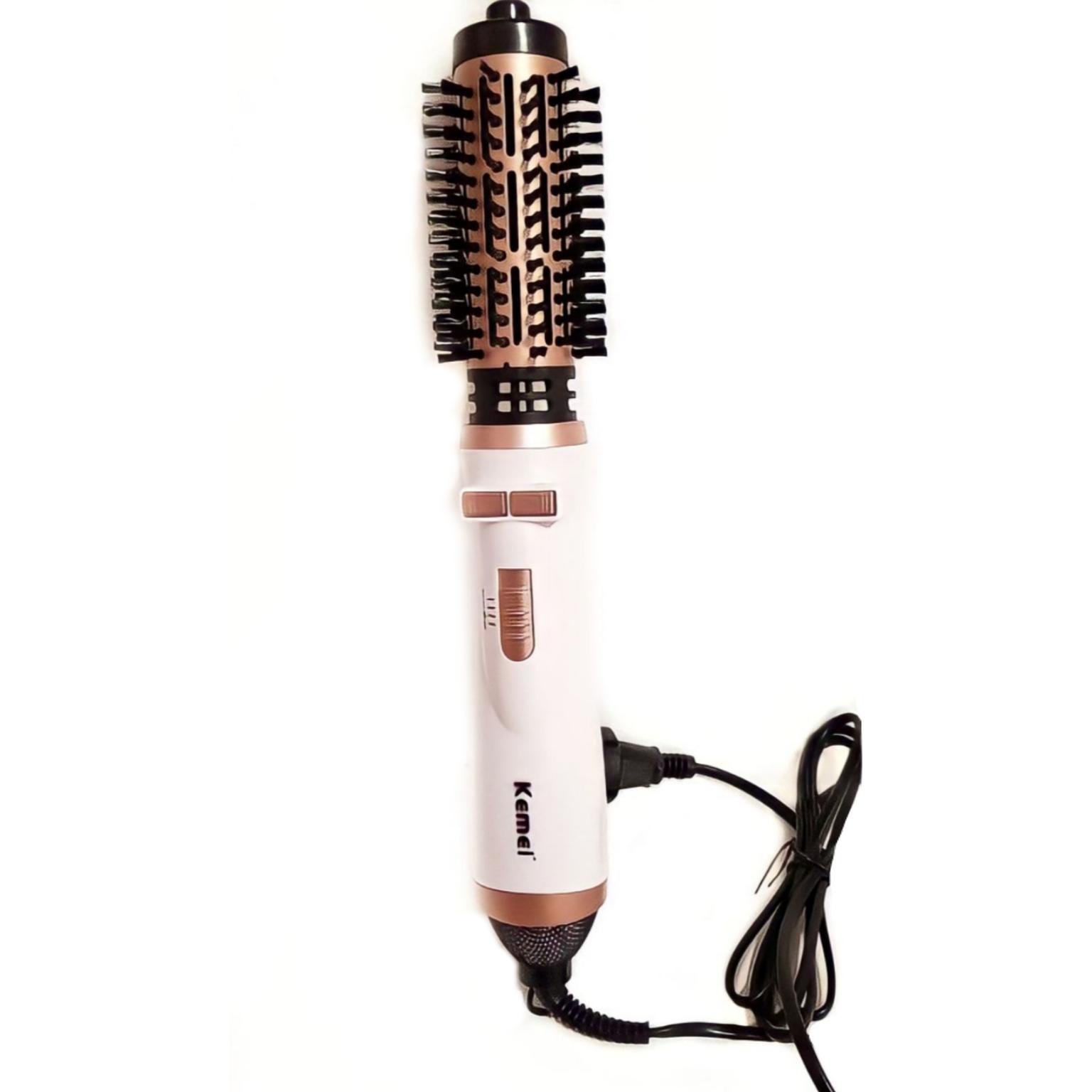 Щетка фен вращающаяся воздушная Kemei KM-8020 2в1 Белый (2139200)