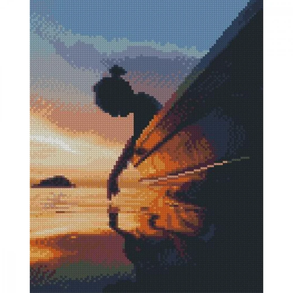 Алмазная мозаика Strateg Прикоснуться к океану 30х40 (HX457)