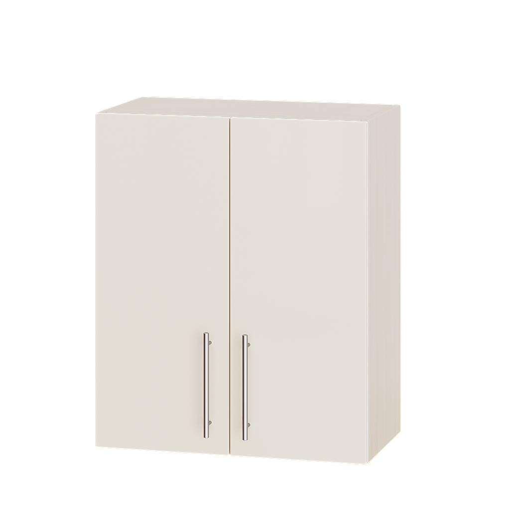 Шкаф верхний Эверест Модерн модуль Верх В10-600 60х30х72 см Жемчуг глянец/Дуб Молочный (04904) - фото 1