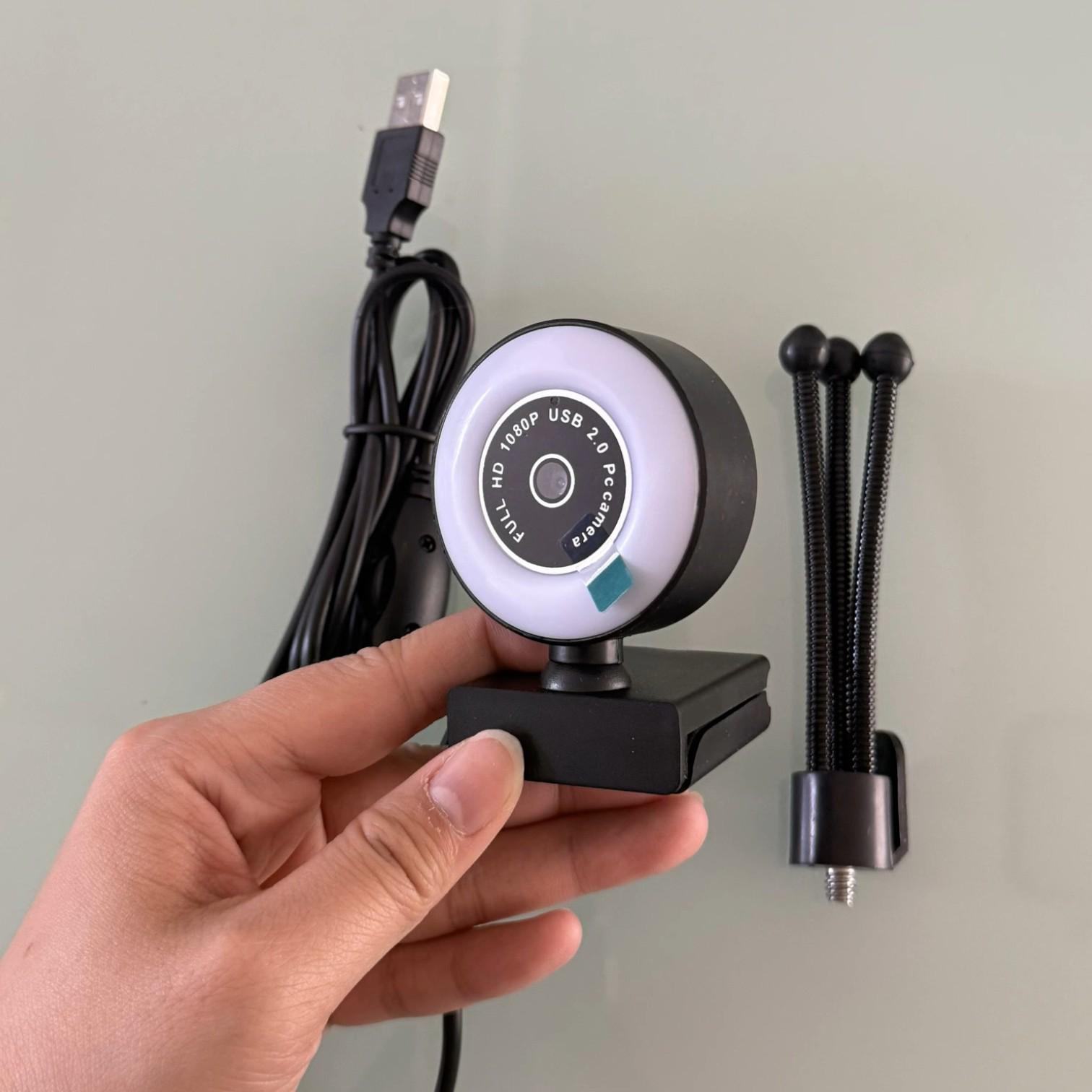 Веб камера full HD 1080P для компьютера/ноутбука стрима со встроенным микрофоном и подсветкой с триногой (01_K05020213450) - фото 7 Веб камера full HD 1080P для компьютера/ноутбука стрима со встроенным микрофоном и подсветкой с триногой (01_K05020213450) - фото 7
