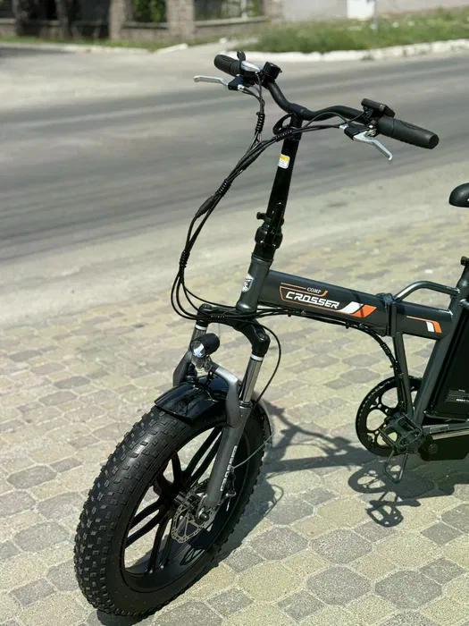 Электровелосипед Crosser COMP 350W 12Ah Серый с оранжевым - фото 9 Электровелосипед Crosser COMP 350W 12Ah Серый с оранжевым - фото 9