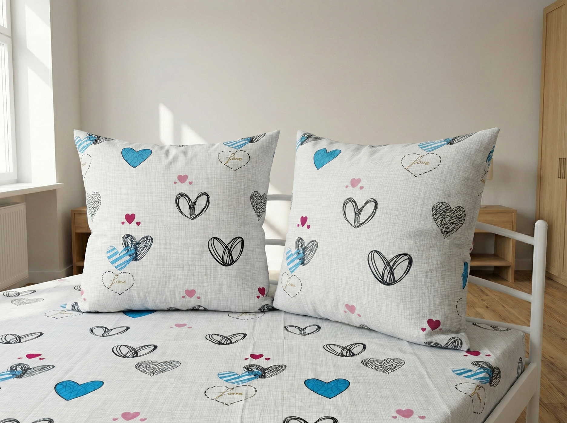 Наволочки Від щирого серця із бязі 60х60 см 2 шт. (GLux-2812/60x60)