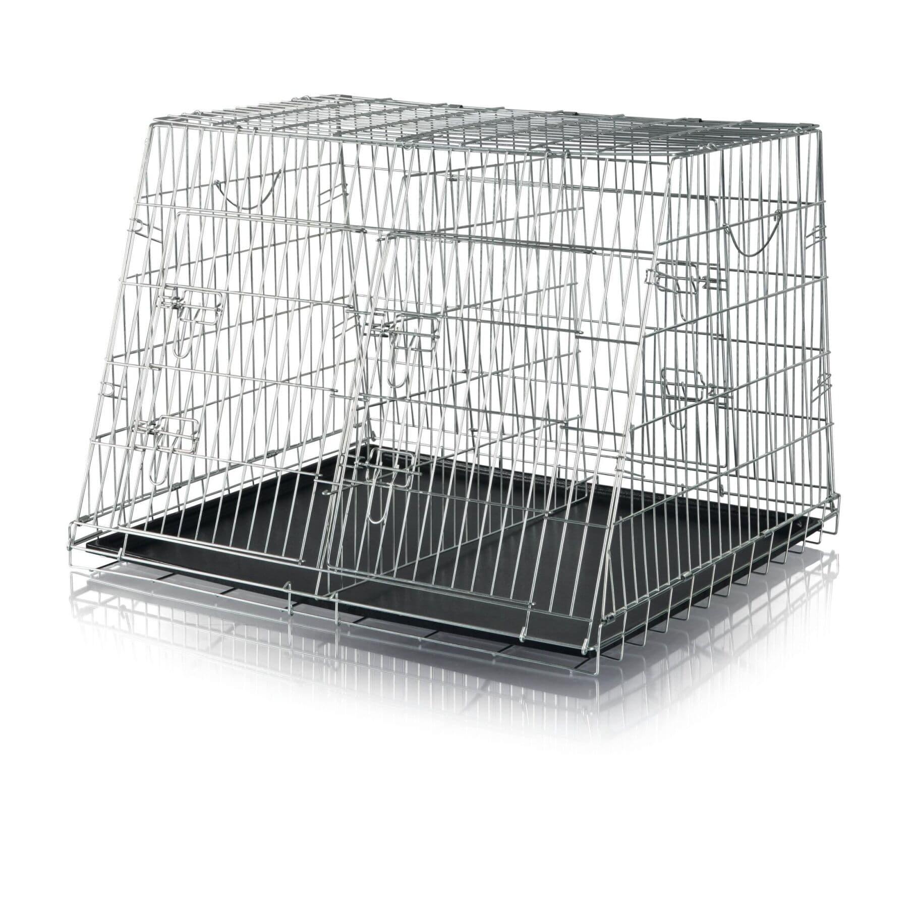 Клетка металлическая транспортная Trixie Friends on Tour двойная 93х68х79 см (3930)