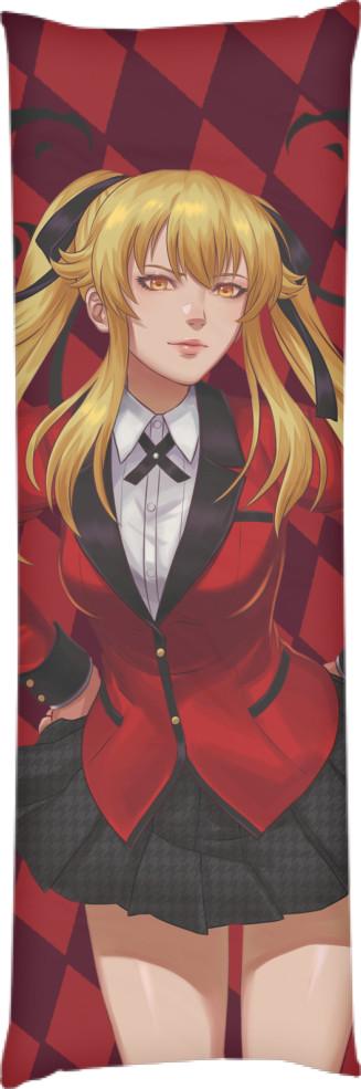 Подушка дакимакура Kakegurui Mary Saotome 50x150 см (13545536)