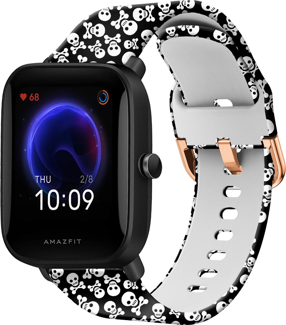 Ремешок Colorful для Amazfit Bip U Skull Black (28476) - фото 1