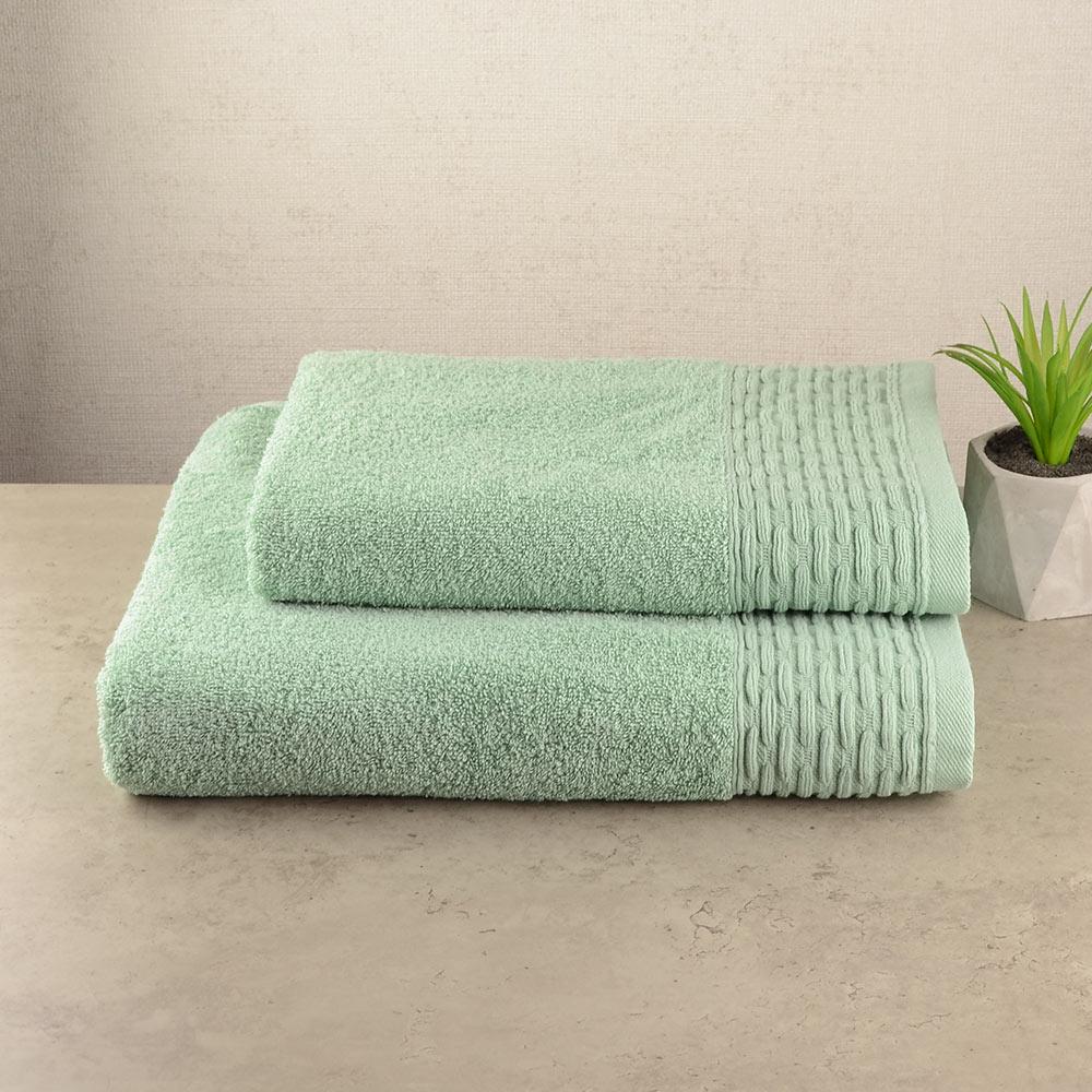 Набор полотенец GM Textile Polosa 50х90/70х140 см Оливковый