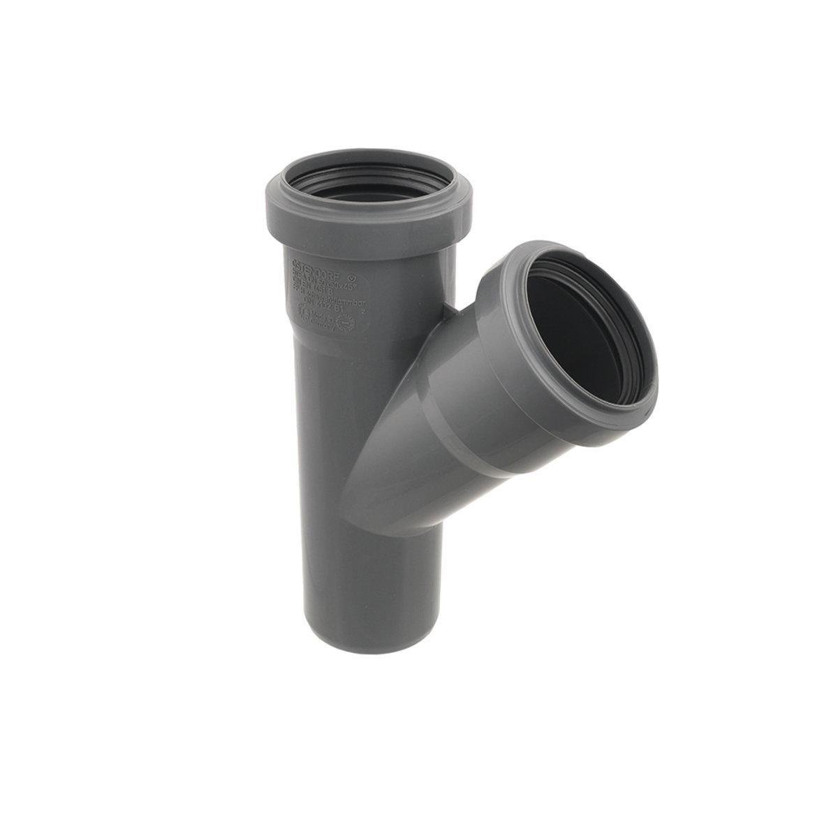 Трійник каналізаційний внутрішній Ostendorf HT Safe Ф 50 мм 45° (61171)