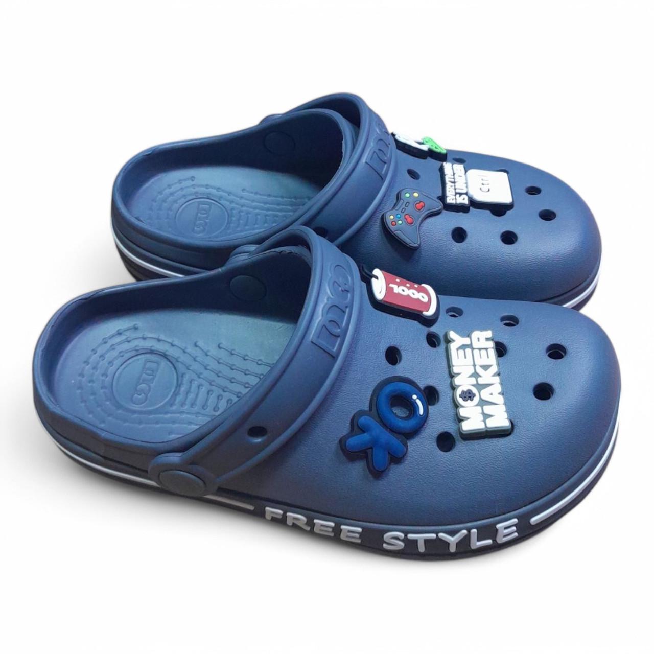 Сабо підліткові з джибітсами dagostyle р. 33 21,5 см Сірий (2547827841)