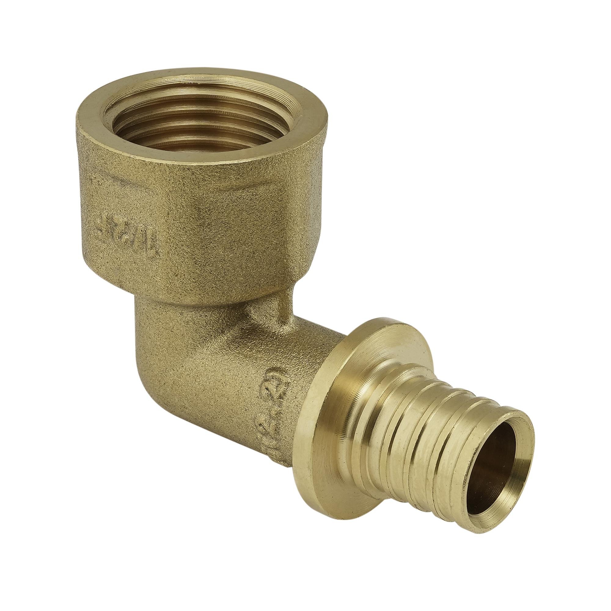 Уголок переходный с внутренней резьбой Koer KA.L06F-16 16 мм x 1/2"F 2,2 мм латунный (OL-KR4876)