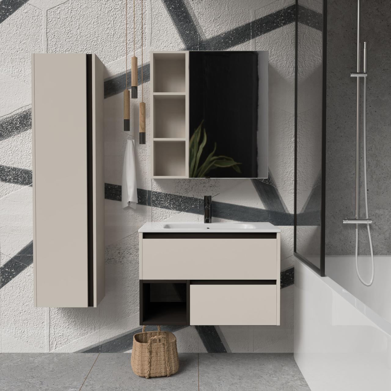 Тумба подвесная с раковиной MVK Vostok Craft 70 В2 700х450х530 мм Кашемир (c270km) - фото 4 Тумба подвесная с раковиной MVK Vostok Craft 70 В2 700х450х530 мм Кашемир (c270km) - фото 4