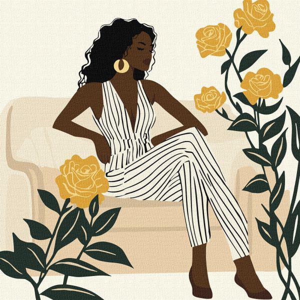 Картина по номерам Ideyka Стильные линии 40x40 см (Id-KHO8634)